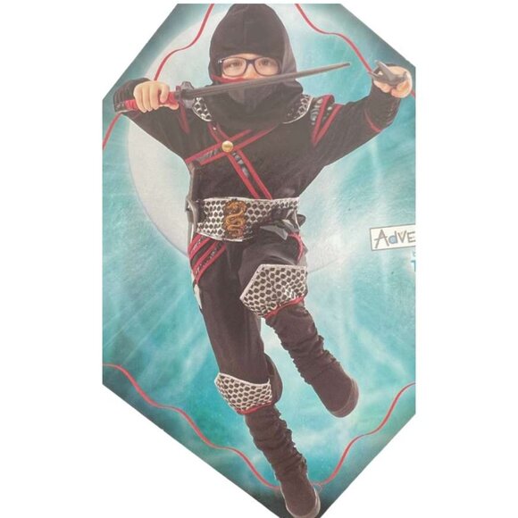 Teetot Inc. | Boy'e Black & Red Dragon Samurai Costume | Size 3-4 - Picture 3 of 3